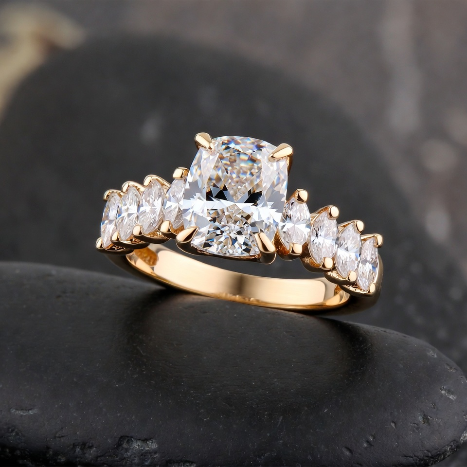 Keira 18k Gold 8ct Diamond Engagement Ring (Limited To Just 30 Pieces)