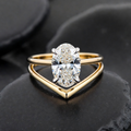 Sarah-Kate 3ct Oval Diamond Engagement Ring 18K Gold