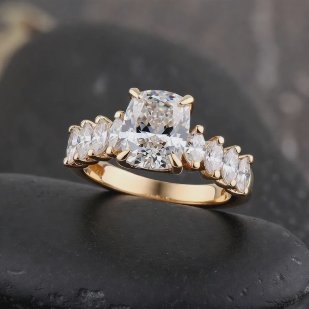Keira 18k Gold 8ct Diamond Engagement Ring (Limited To Just 30 Pieces)