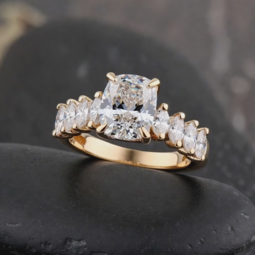 Keira 18k Gold 8ct Diamond Engagement Ring (Limited To Just 30 Pieces)